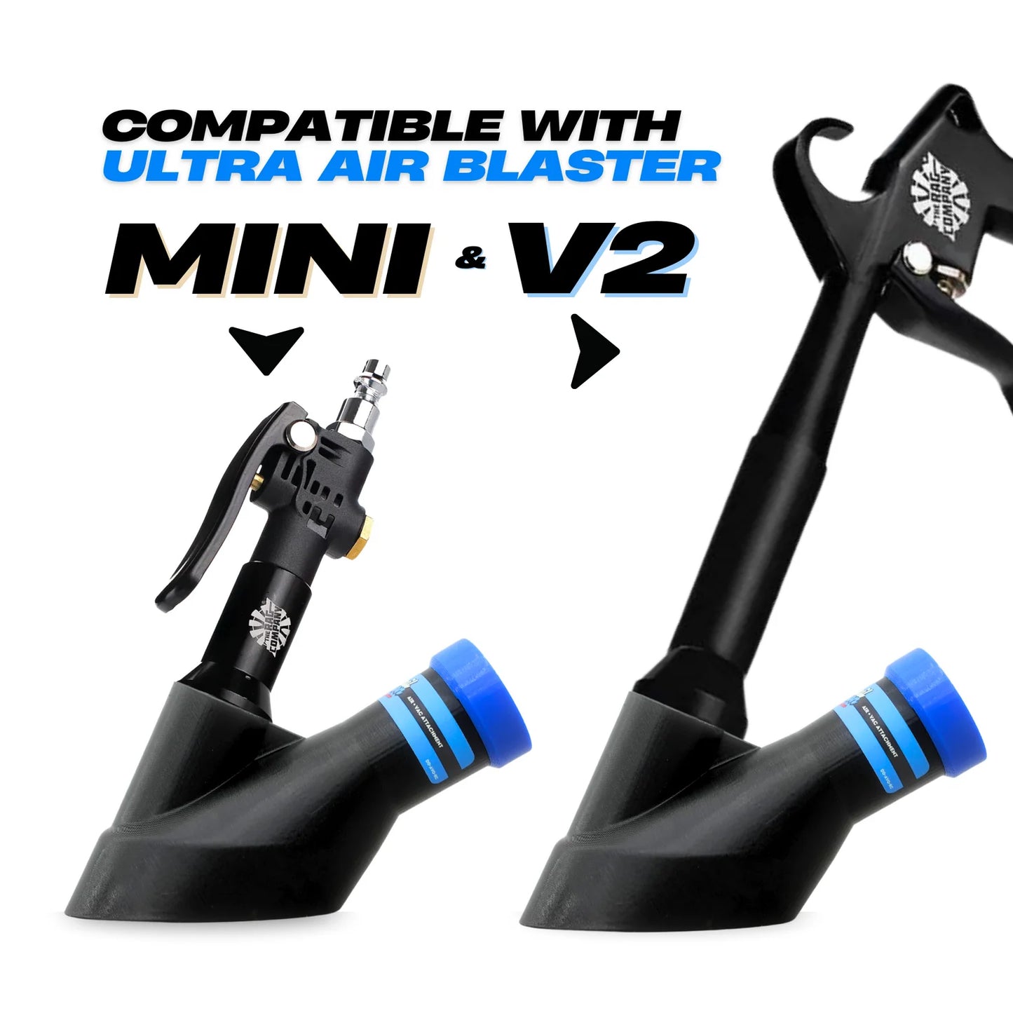 Air+Vac Oval Attachment for the Rag Company Ultra Air Blaster Version 2 & Mini (Air Blaster Mini se vende por separado)