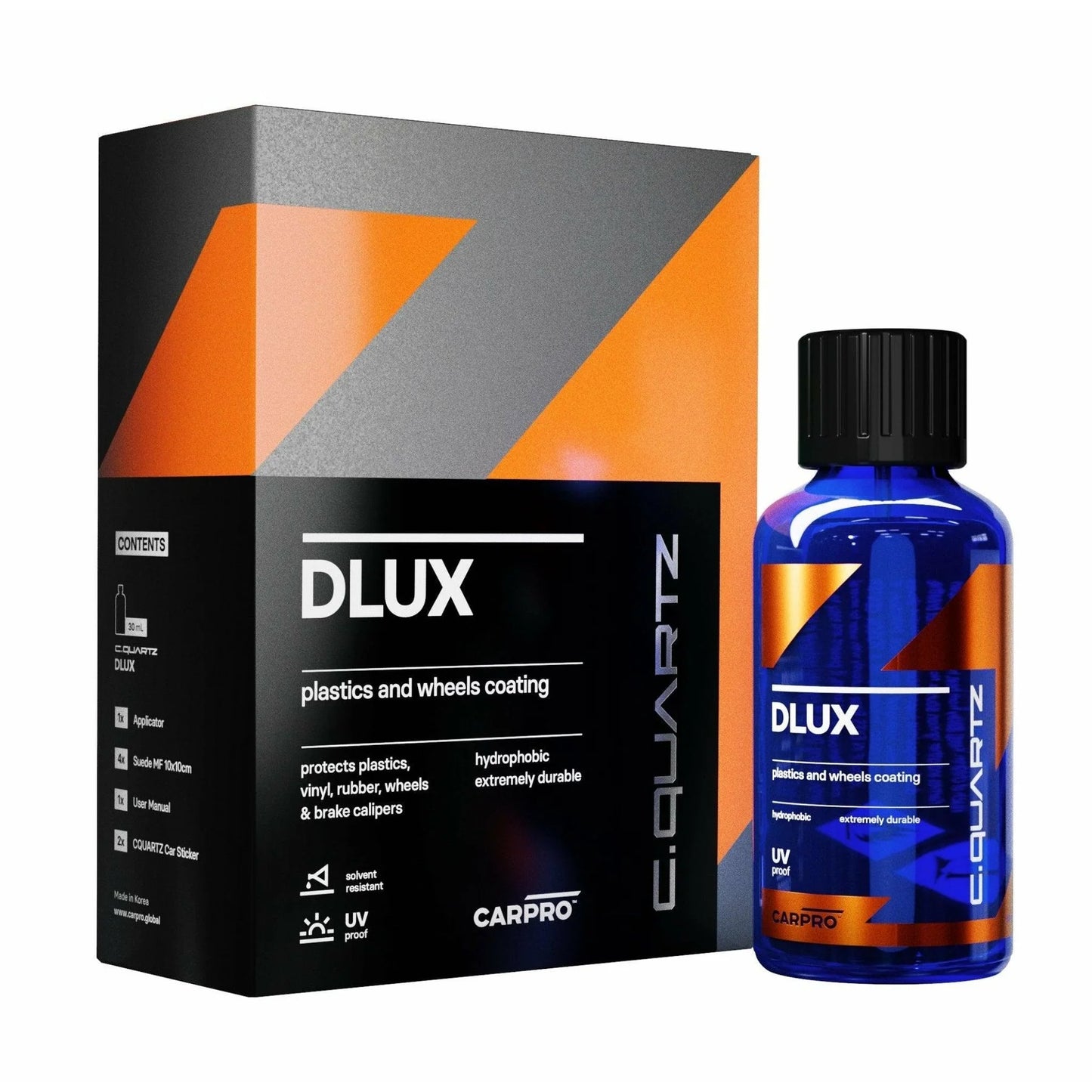 CQUARTZ DLUX Wheel and Plastic Coating