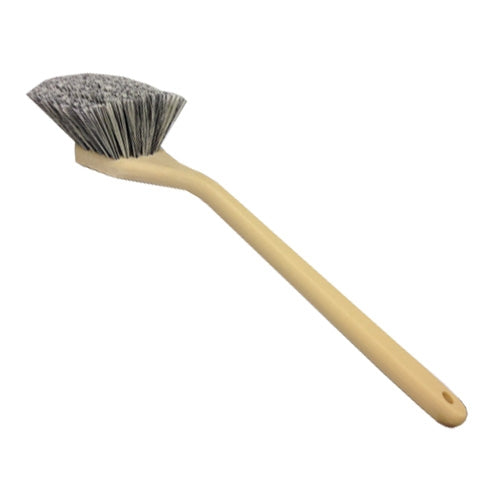 Angled Head Soft Body Brush Salt & Pepper Polystyrene