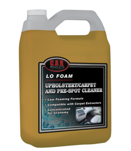 CAR PRODUCTS LO FOAM UPHOLSTERY AND PRE SPOT CLEANER 128oz