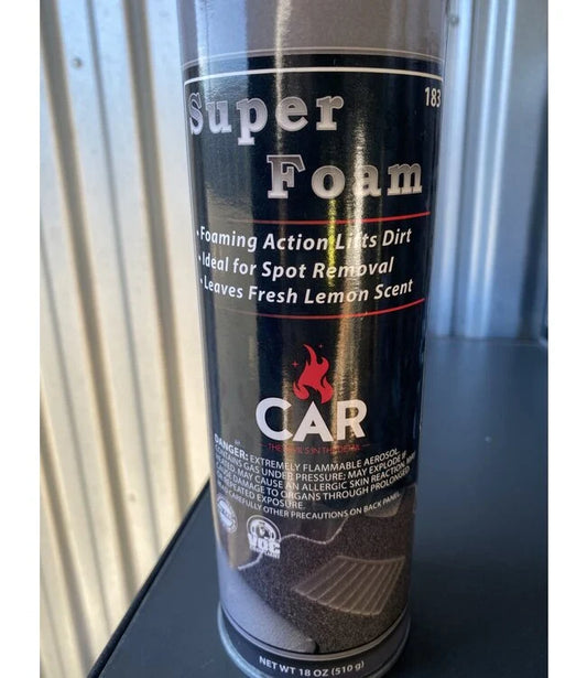 CAR PRODUCTS SUPER FOAM UPHOLSTERY CLEANER 18oz.