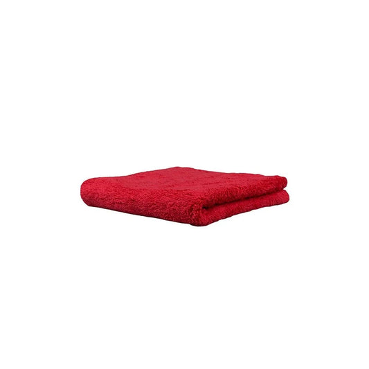 Happy Ending Edgeless Microfiber Towel, Red 16” x 16”