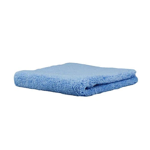 Happy Ending Edgeless Microfiber Towel, Blue, 16" x 16"