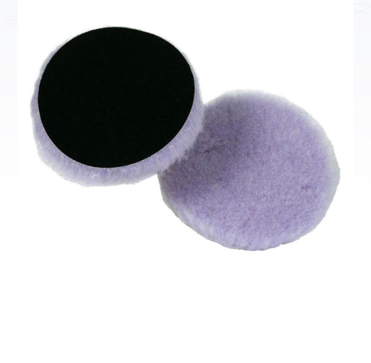 LK Purple Foamed Wool Buffing/Polishing Pad 3-1/2” x 1” 58-4235 Hook & Loop