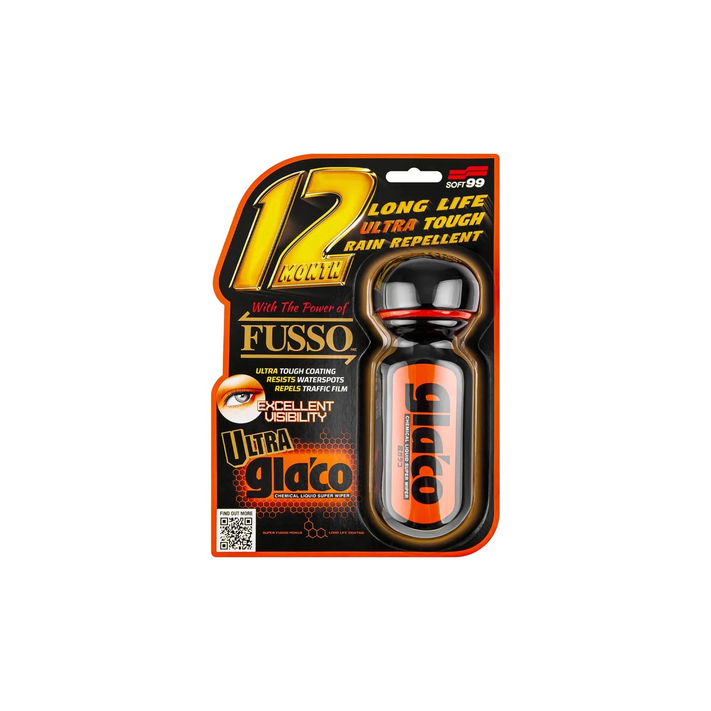 Ultra Glaco - 12-Month Water Repellent – Long-Lasting Hydrophobic Glass Coating