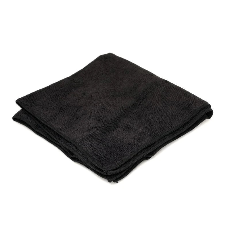 Black Professional Grade Microfiber Towel, 16" X 16"