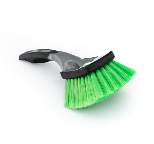 SM Arnold Ultra Soft Body Brush w/ Green Nylon Bristles - 10 inch